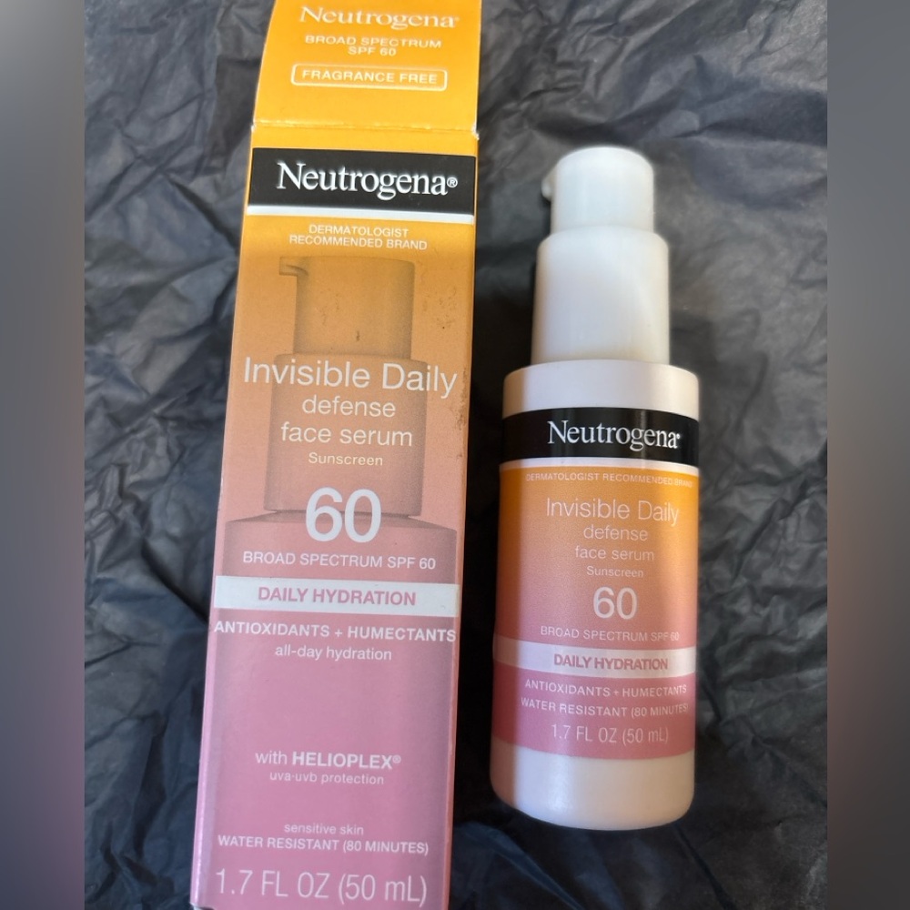 🔅5/$20 Neutrogena Invisible Daily Defense Face Serum SPF 60 1.7oz Fragrance Free